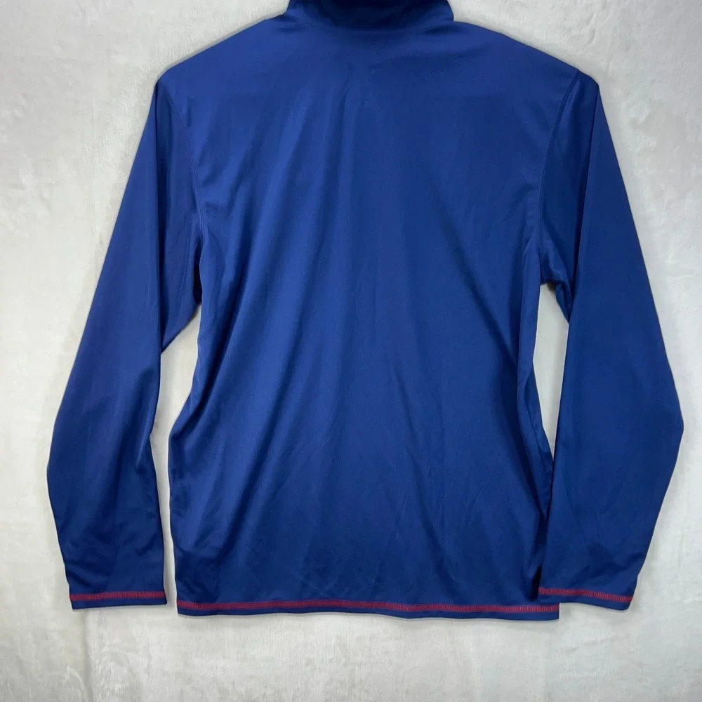 Adidas Chicago Fire Quarter Zip Mens Large Blue MLS Soccer Pullover Jacket NWT